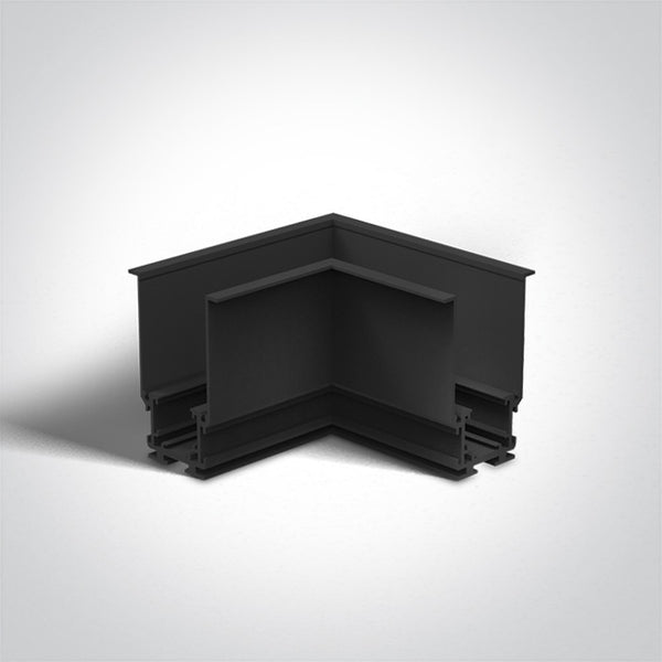 One Light 42012AR/B Black Recessed Corner for 48V Magnetic Track Light System 42001R / 42002R