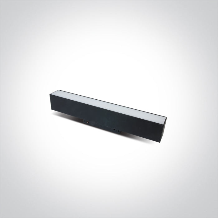One Light 42100AL/B/W BLACK 15W LINEAR LIGHT WW 48V IP20 DALI MAXI