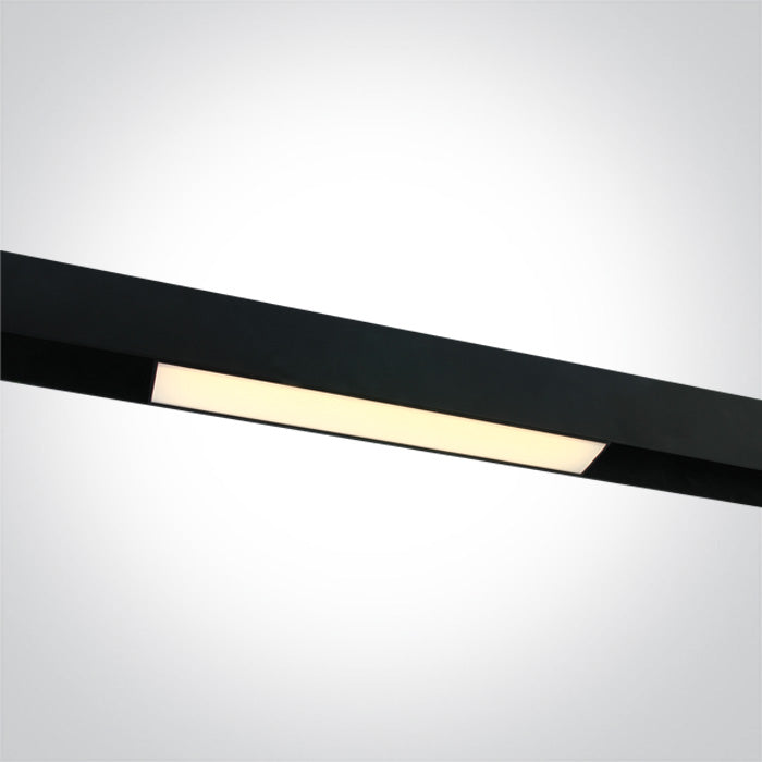 One Light 42100AL/B/W BLACK 15W LINEAR LIGHT WW 48V IP20 DALI MAXI