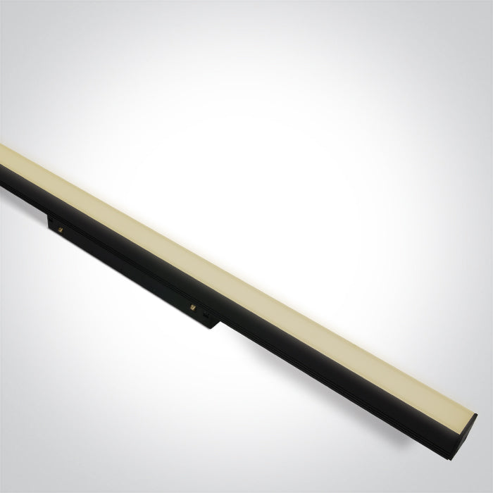 One Light 42100BA/B/W BLACK 16W LINEAR LIGHT WW 48V IP20 MINI/MIDI
