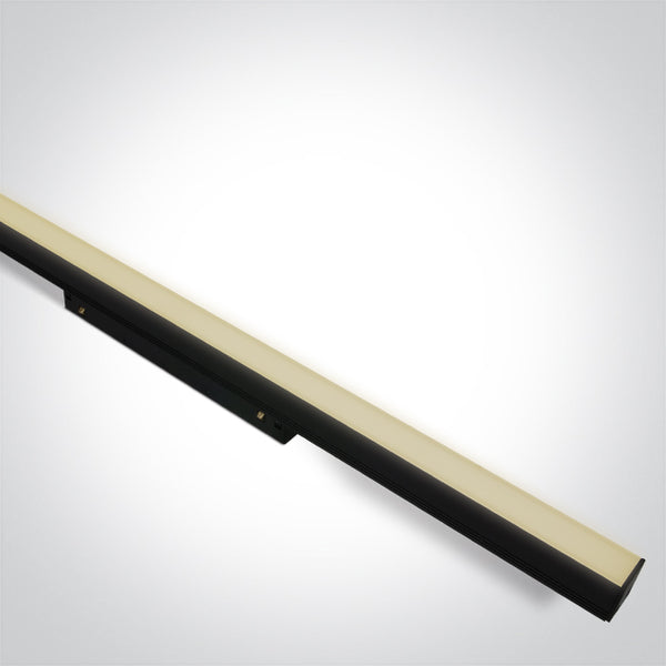 One Light 42100BA/B/W BLACK 16W LINEAR LIGHT WW 48V IP20 MINI/MIDI