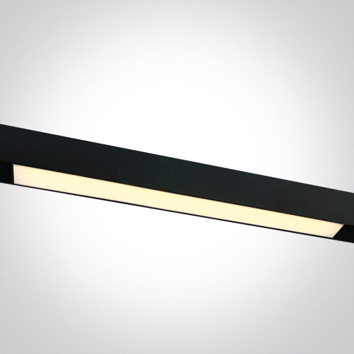 One Light 42100BA/B/W BLACK 16W LINEAR LIGHT WW 48V IP20 MINI/MIDI