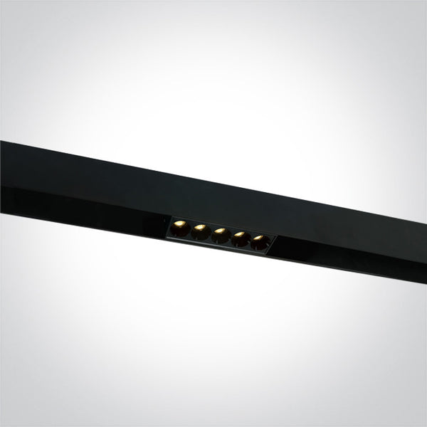 One Light 42104B/B/W BLACK 12W WW 48V IP20 DARK LIGHT MAXI