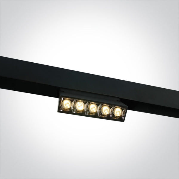 12W Adjustable LED Linear Track Light for 48V Magnetic Track Light System