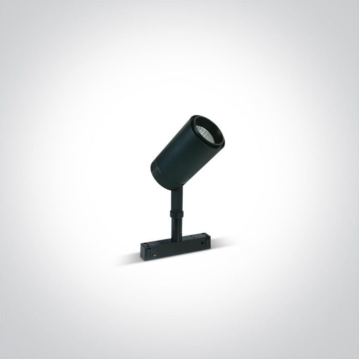 One Light 42114A/B/W 12W Black Track Spot Light for 48v Magnetic Track Light System