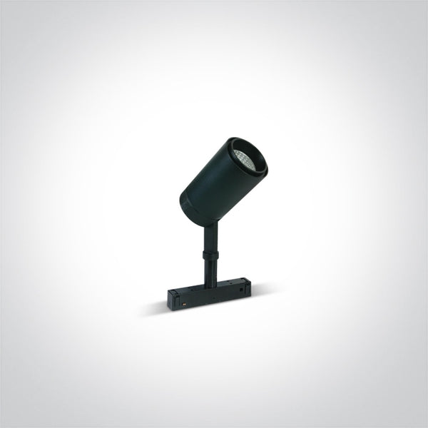 One Light 42114A/B/W 12W Black Track Spot Light for 48v Magnetic Track Light System