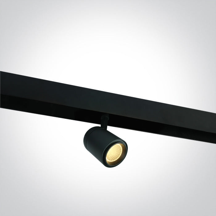 12W Black Track Spot Light for 48v Magnetic Track Light System