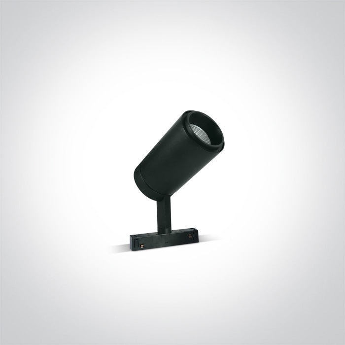 One Light 42114B/B/W 24W Black Track Spot Light for 48v Magnetic Track Light System