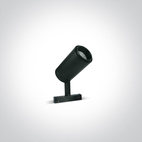 One Light 42114B/B/W 24W Black Track Spot Light for 48v Magnetic Track Light System