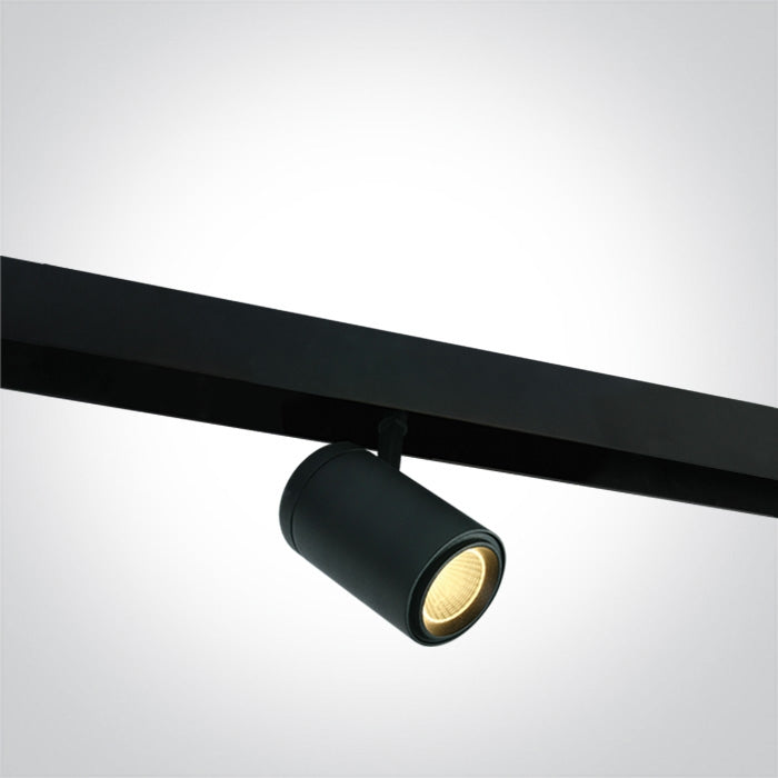 24W Black Track Spot Light for 48v Magnetic Track Light System