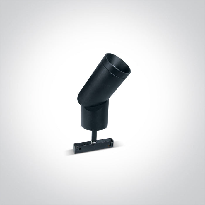 One Light 42116C/B/W 15W Black Track Spot Light for 48V Magnetic Track Light System