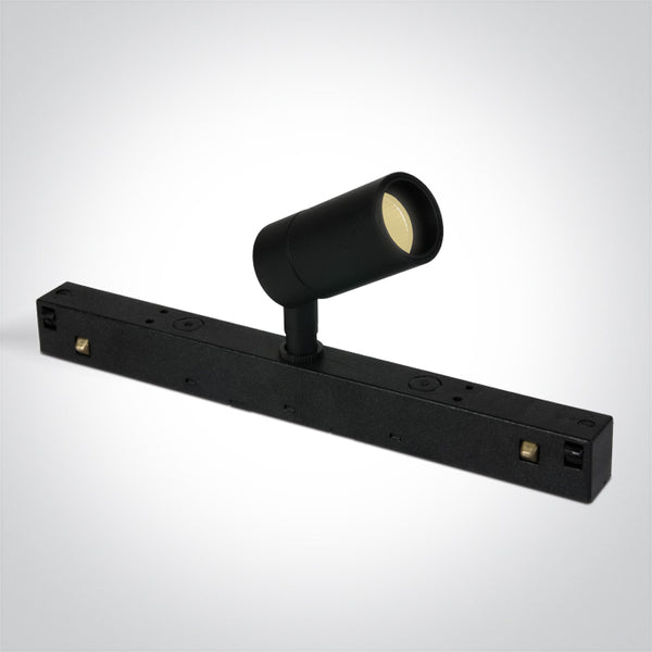 One Light 42122A/B/W BLACK 3W WW 48V IP20 ADJUSTABLE MINI/P&P