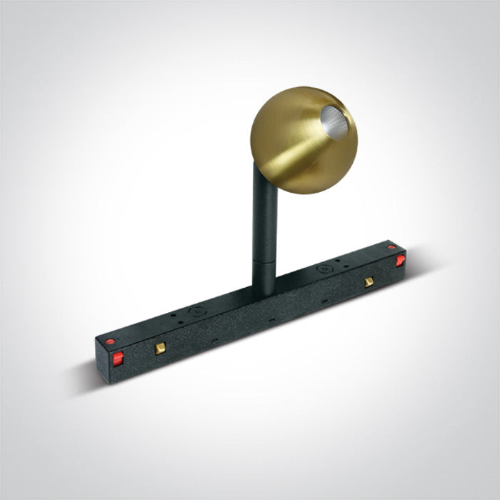 One Light 42134/BBS/W BRUSHED BRASS 7W WW 48V IP20 ADJUSTABLE MINI/MIDI/MAXI/P&P