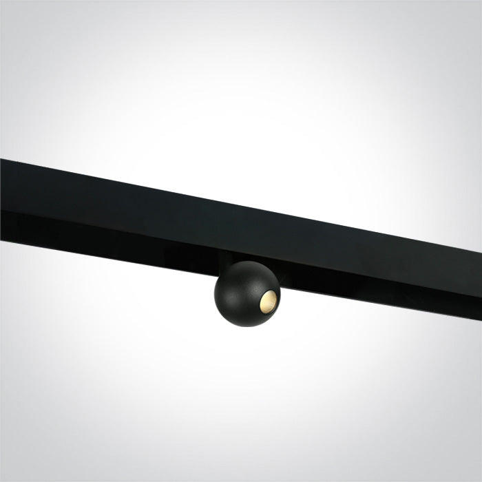 One Light 42134/B/W 7W Sphere Track Spot for 48V Magnetic Track Light System