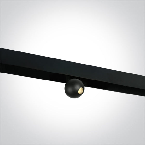 One Light 42134/B/W 7W Sphere Track Spot for 48V Magnetic Track Light System