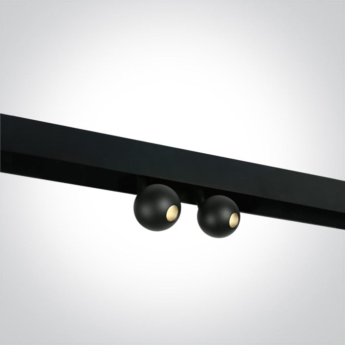 Twin 7W Sphere Track Spot for 48V Magnetic Track Light System