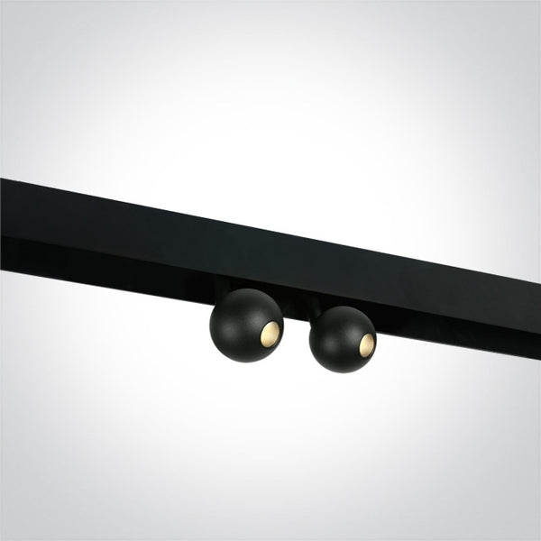 Twin 7W Sphere Track Spot for 48V Magnetic Track Light System