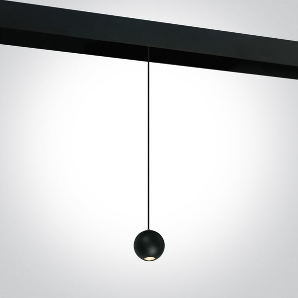7W Sphere Pendant Light for 48V Magnetic Track Lighting System