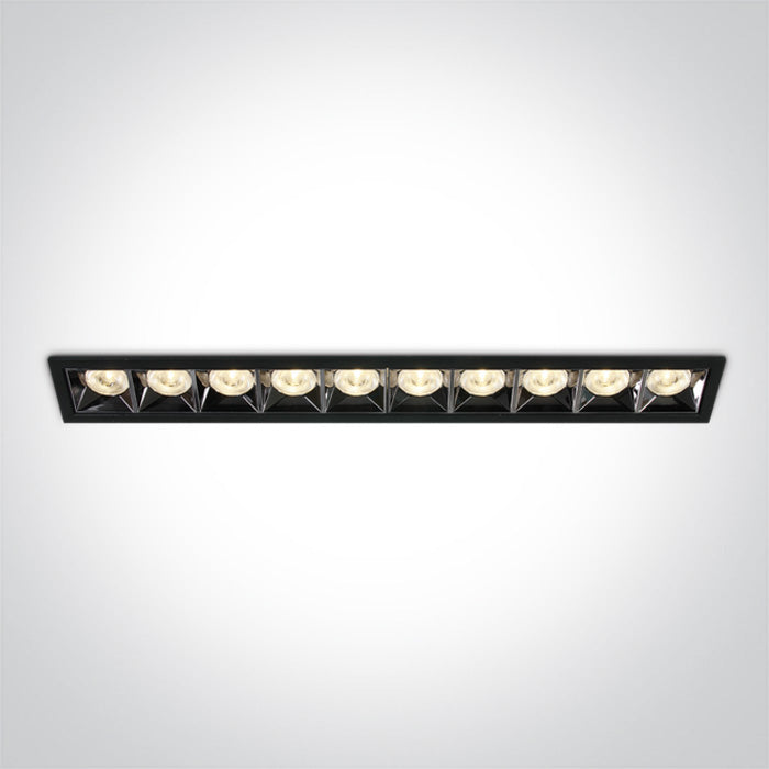 One Light 50006B/B/W BLACK LED 40W WW 38deg IP20 230V