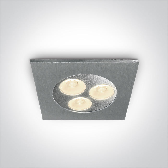 One Light 50103L/D/35 ALUMINIUM LED DAYL 3x1w 35d