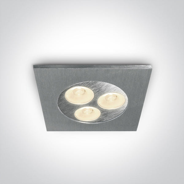One Light 50103L/D/35 ALUMINIUM LED DAYL 3x1w 35d
