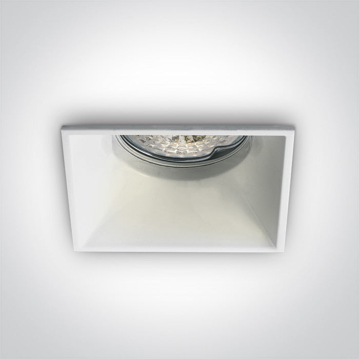One Light 50105TG/W WHITE GU10 50W SEMI TRIMLESS