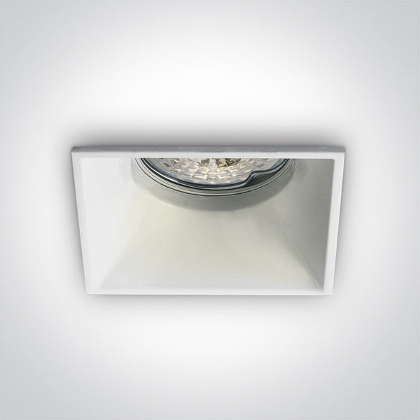 One Light 50105TG/W WHITE GU10 50W SEMI TRIMLESS