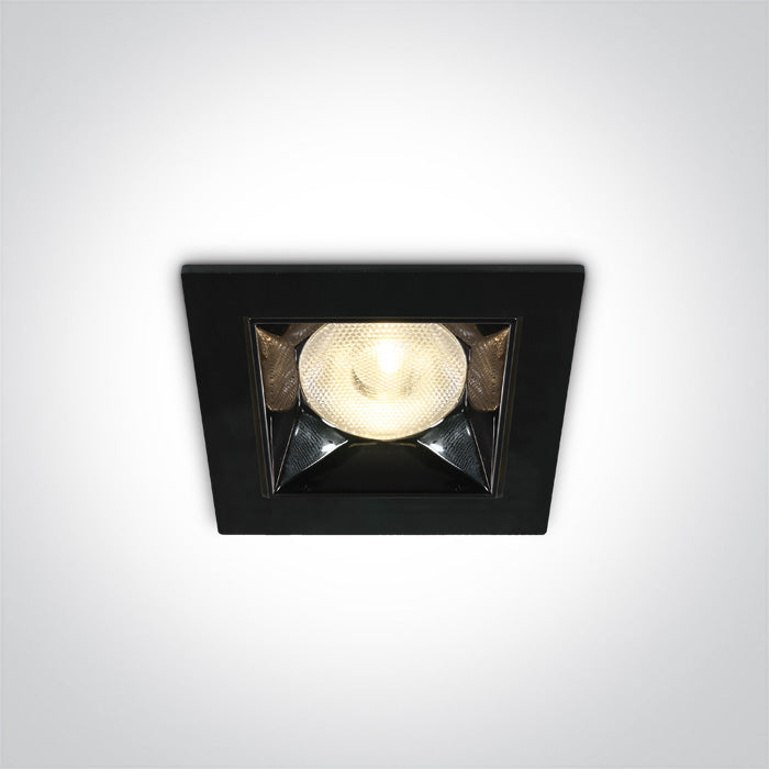 One Light 50106B/B/W BLACK LED 6W WW 38deg IP20 230V