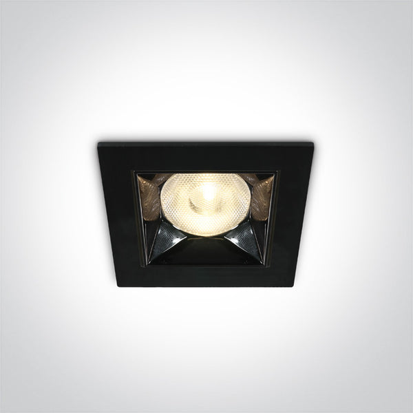 One Light 50106B/B/W BLACK LED 6W WW 38deg IP20 230V