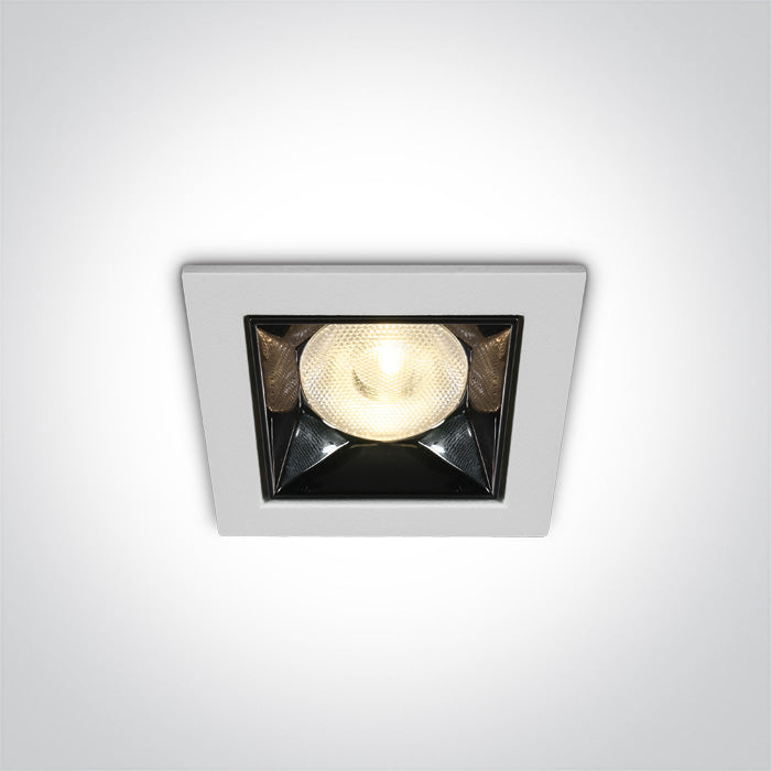 One Light 50106B/W/W WHITE LED 6W WW 38deg IP20 230V