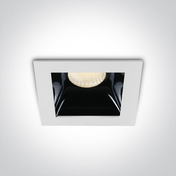 One Light 50107B/W/W WHITE LED 6,5W WW 36deg IP20 350mA DIMMABLE