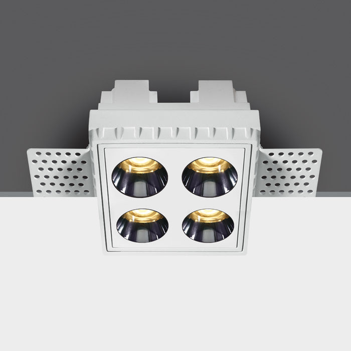 One Light 50110HTR/W/W WHITE TRIMLESS LED 10W WW IP20 38deg 230V DARK LIGHT