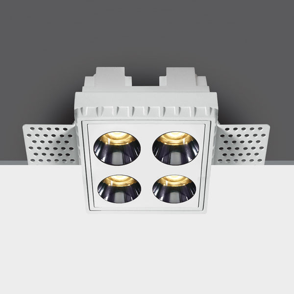 One Light 50110HTR/W/W WHITE TRIMLESS LED 10W WW IP20 38deg 230V DARK LIGHT