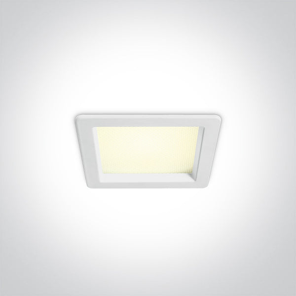 One Light 50110UV/W/V WHITE SMD LED UGR19 10W CCTV IP44 230V