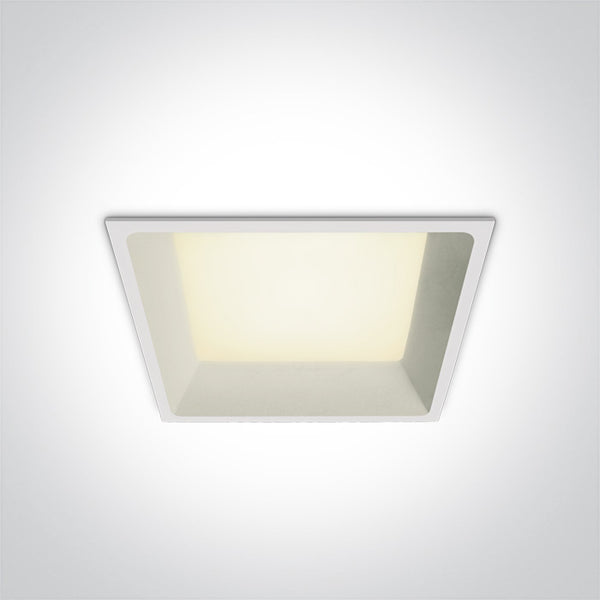 One Light 50122D/W/C WHITE LED 22w CW IP20 230V DARK LIGHT