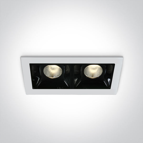 One Light 50202B/W/W WHITE LED 2x2W WW 30deg IP20 700mA DIMMABLE