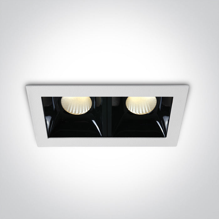 One Light 50207B/W/W WHITE LED 2x6,5W WW 36deg IP20 350mA DIMMABLE