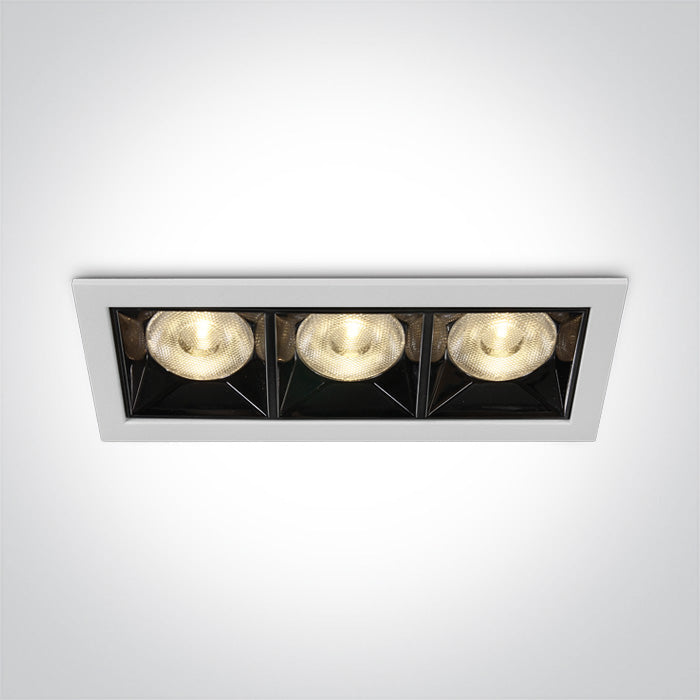 One Light 50306B/W/W WHITE LED 12W WW 38deg IP20 230V
