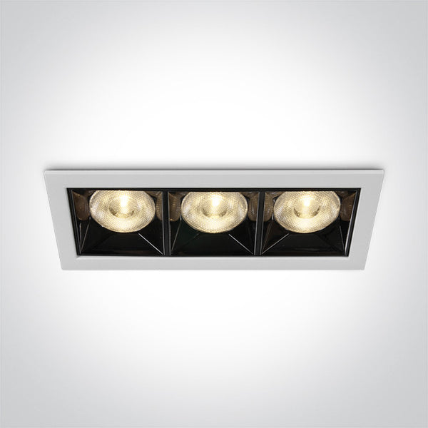 One Light 50306B/W/W WHITE LED 12W WW 38deg IP20 230V