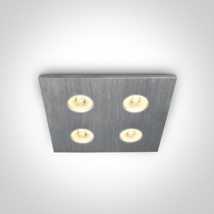 One Light 50401L/W/35 ALUMINIUM LED WARM 4x1w 35d