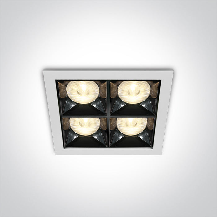 One Light 50406B/W/W WHITE LED 16W WW 38deg IP20 230V