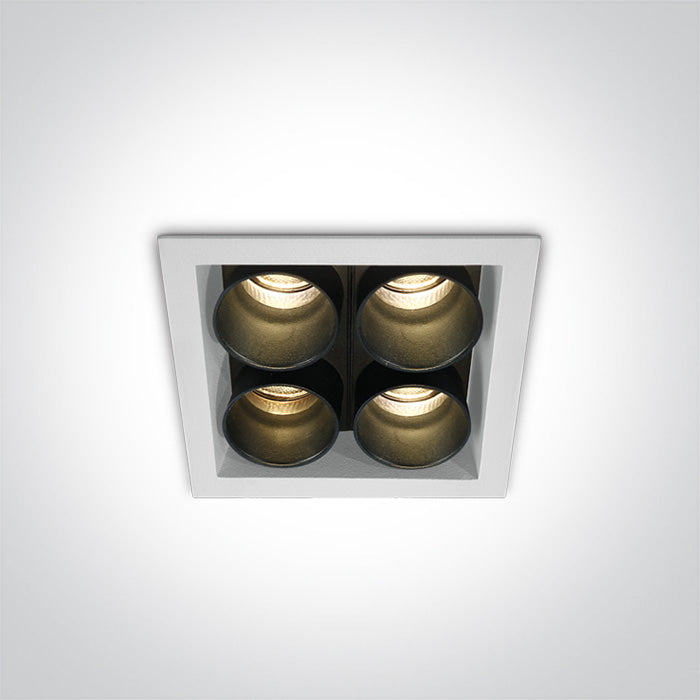 One Light 50406C/W/W WHITE LED 10W WW IP20 230V DARK LIGHT