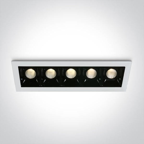 One Light 50502B/W/W WHITE LED 5x2W WW 30deg IP20 700mA DIMMABLE