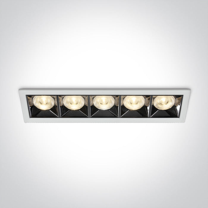 One Light 50506B/W/W WHITE LED 20W WW 38deg IP20 230V