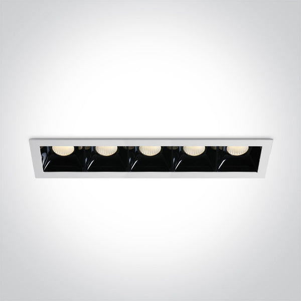 One Light 50507B/W/W WHITE LED 5x6,5W WW 36deg IP20 350mA DIMMABLE