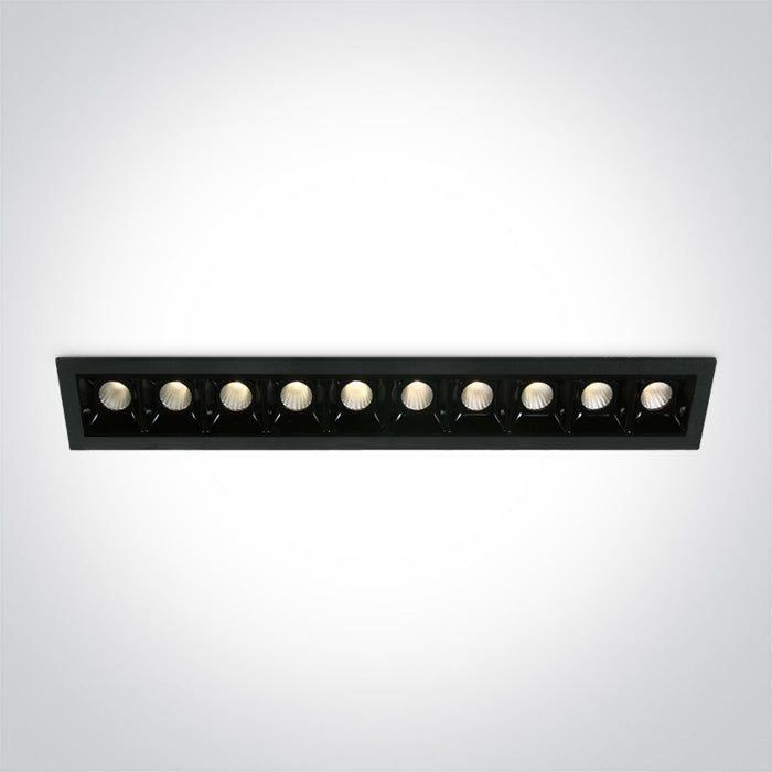 One Light 50902B/B/W BLACK LED 10x2W WW 30deg IP20 700mA DIMMABLE
