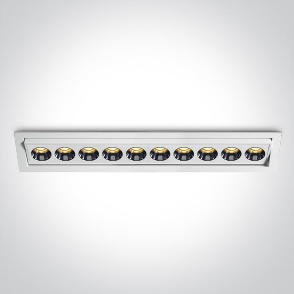 One Light 51024H/W/W WHITE RECESSED LED 24W WW IP20 38deg 230V ADJUSTABLE DARK LIGHT