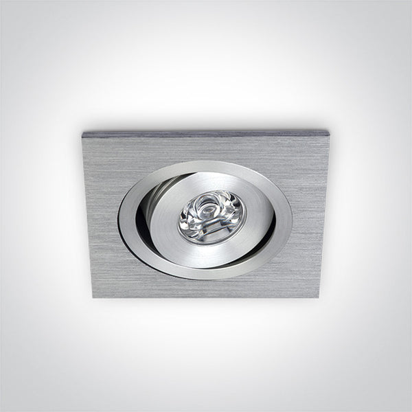 One Light 51101AL/BL/15 ALUMINIUM LED BLUE 1w 15d