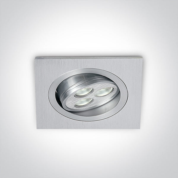 One Light 51103L/D/15 ALUMINIUM LED DAYL 3x1w 15d