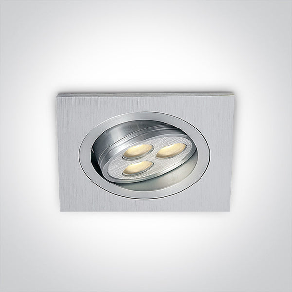 One Light 51103L/W/15 ALUMINIUM LED WARM 3x1w 15d